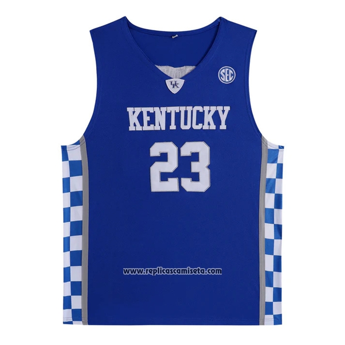 Camiseta NCAA Kentucky Wildcat Anthony Davis 2025 Azul